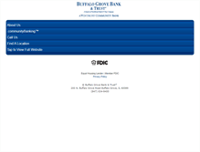 Tablet Screenshot of buffalogrovebank.com